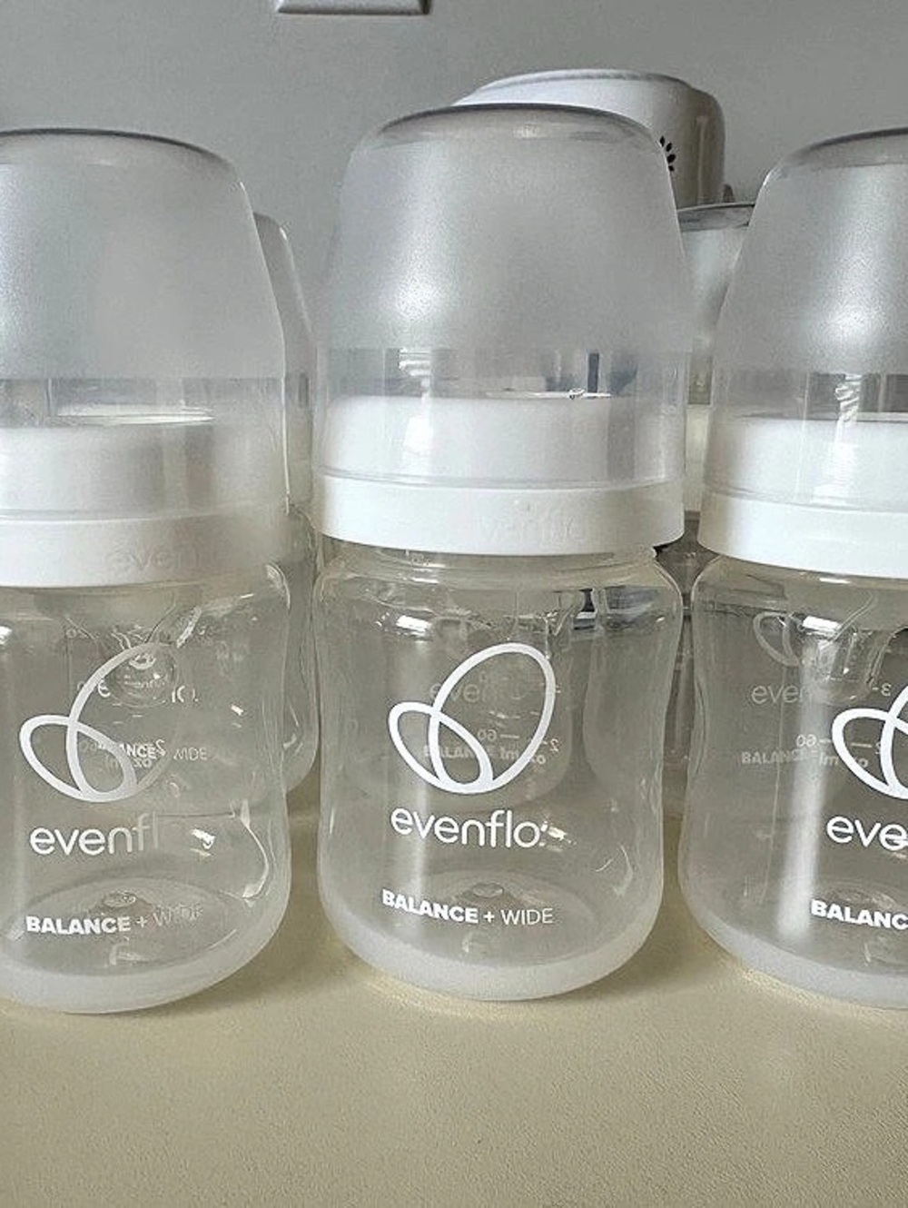Evenflo Balance + Wide Neck Bottle Baby Bottles Clear & White
